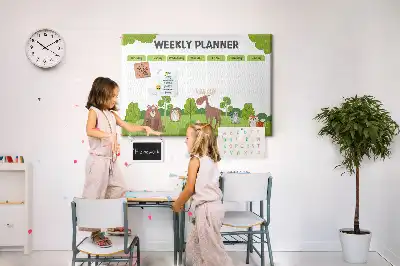 Printed Cork Lesson Plan Memo Board