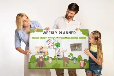 Printed Cork Lesson Plan Memo Board