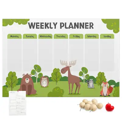Printed Cork Lesson Plan Memo Board