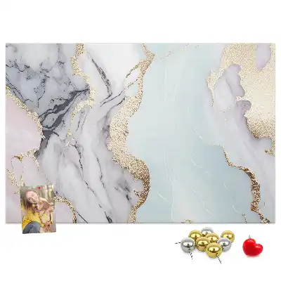 Marble Printed Cork Board