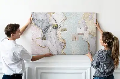 Marble Printed Cork Board