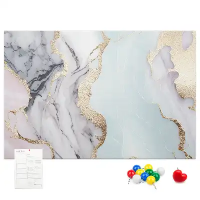 Marble Printed Cork Board