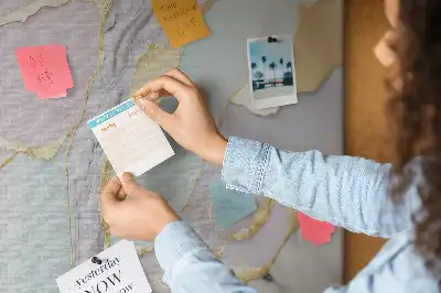 Printed Marble Pattern Cork Memo Board