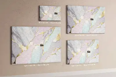 Printed Cork Memo Board Marble pattern