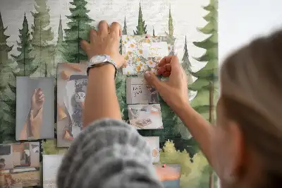 Cork memo board Forest landscape