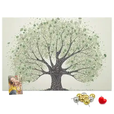 Large Nature Tree Printed Cork Board