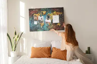 Printed Cork Board Chaos world