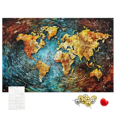 Printed Cork Board Chaos world