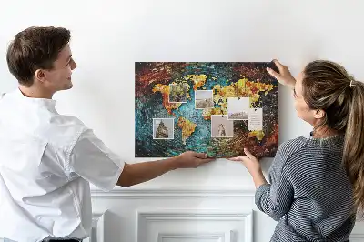 Chaos World Printed Cork Board