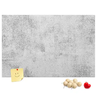 Printed Concrete Wall Design Cork Memo Board