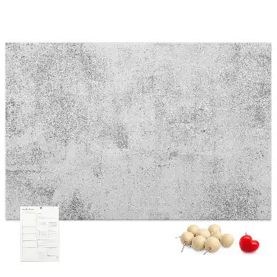 Printed Concrete Wall Design Cork Memo Board