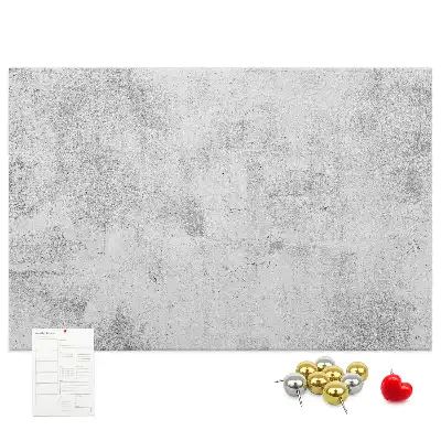 Printed Concrete Wall Design Cork Memo Board