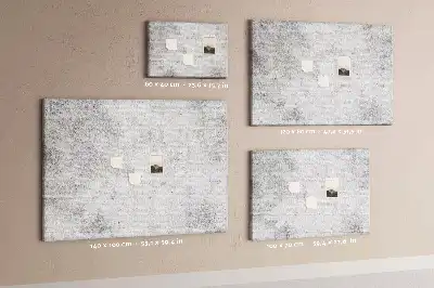 Printed Concrete Wall Design Cork Memo Board