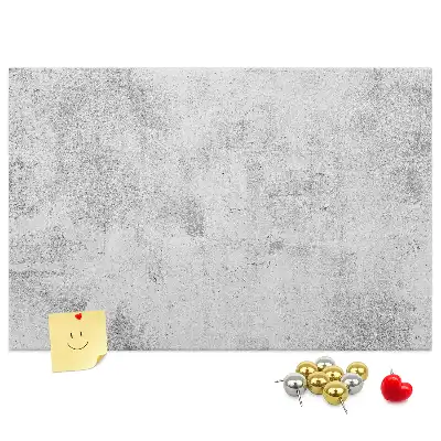 Printed Concrete Wall Design Cork Memo Board