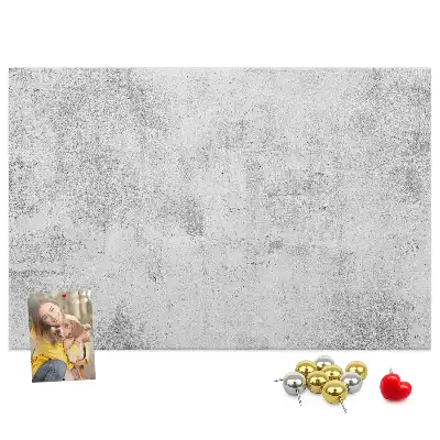 Printed Concrete Wall Design Cork Memo Board