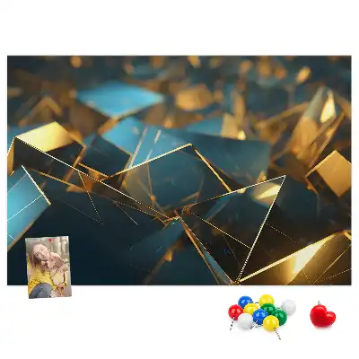 Decorative abstraction cork memo board