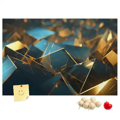 Decorative abstraction cork memo board