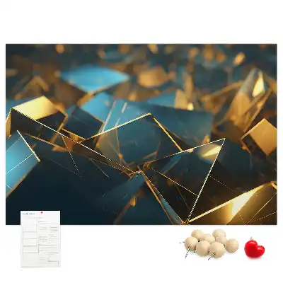 Decorative abstraction cork memo board