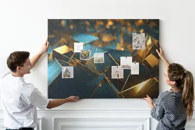 Decorative abstraction cork memo board