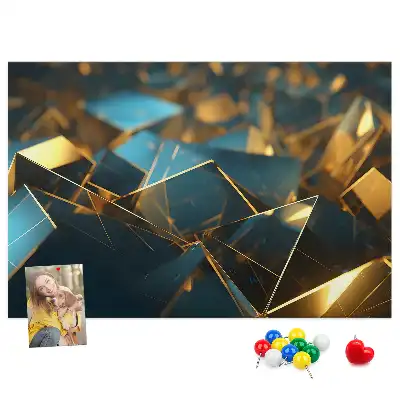 Decorative abstraction cork memo board