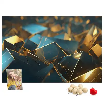 Decorative abstraction cork memo board