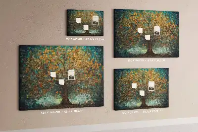Mosaic tree cork memo board