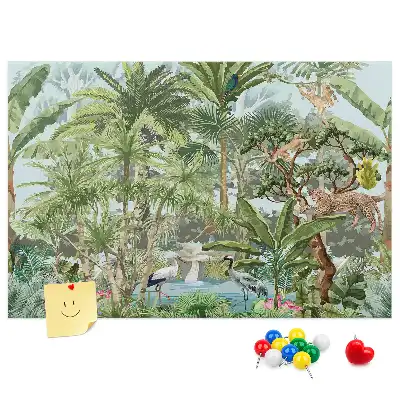 Cork memo board Nature jungle wildlife