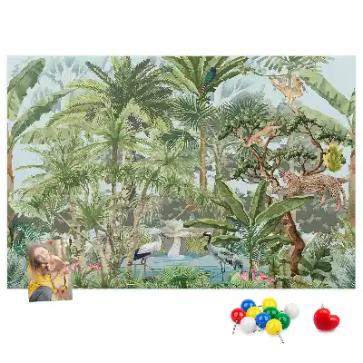Nature jungle wildlife cork memo board
