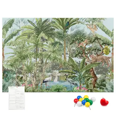 Nature jungle wildlife cork memo board