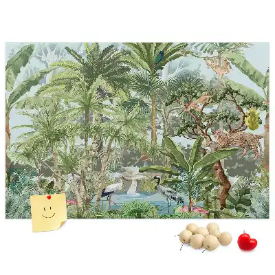 Nature jungle wildlife cork memo board