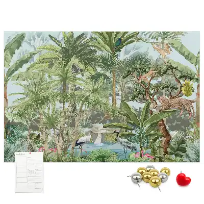 Cork memo board Nature jungle wildlife