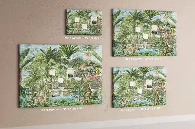 Nature jungle wildlife cork memo board
