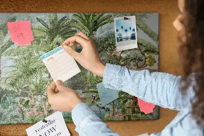 Nature jungle wildlife cork memo board