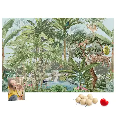 Cork memo board Nature jungle wildlife