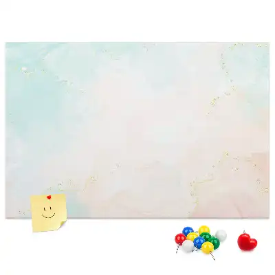 Watercolor Marble Printed Cork Board