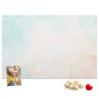 Watercolor Marble Printed Cork Board