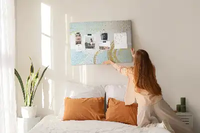Decorative Pattern Cork Memo Board