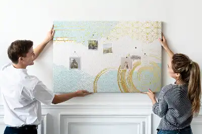Cork memo board Decorative pattern