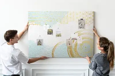 Decorative Pattern Cork Memo Board