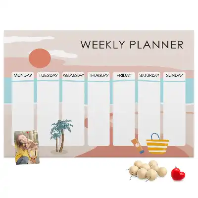 Cork Weekly Planner Memo Board