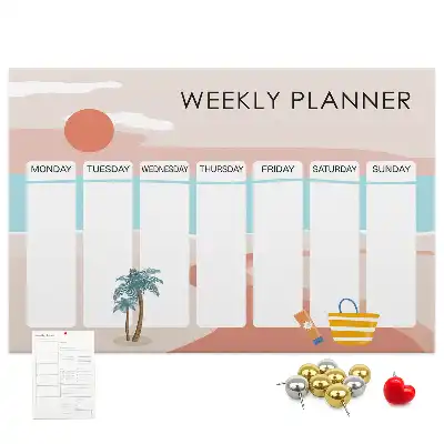 Cork Weekly Planner Memo Board