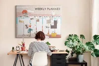Cork Weekly Planner Memo Board