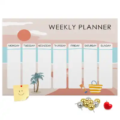 Cork Weekly Planner Memo Board