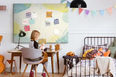 Printed cork board with decorative frame