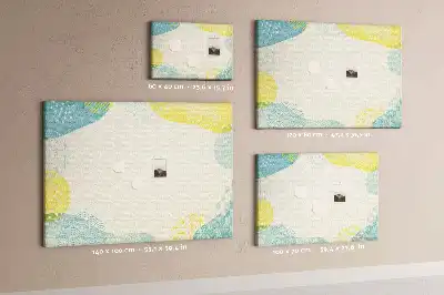 Printed cork board with decorative frame