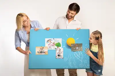 Cork memo board with light bulb drawing