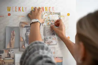 Printed Cork Board Weekly planner