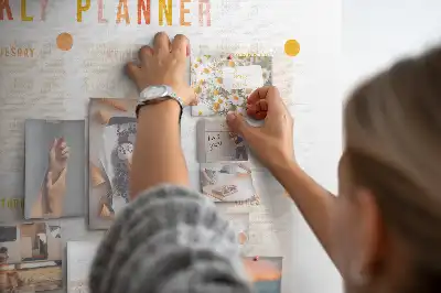 Printed Cork Board Weekly planner