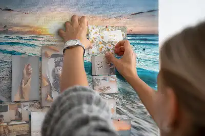 Cork memo board Beach sea sand