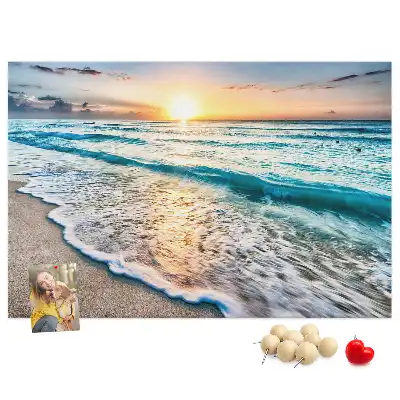 Cork memo board Beach sea sand